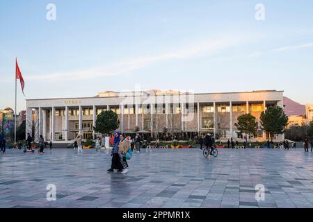 National Theater of Opera and Ballet in Tirana Stock Photo