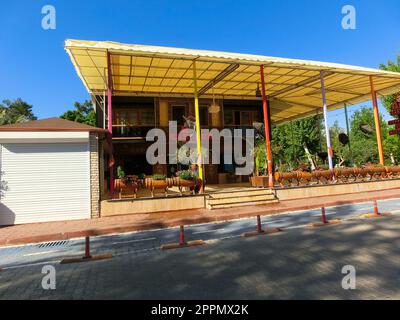 Kemer, Antalya, Turkey - May 11, 2021: Leisure club in the city Stock Photo