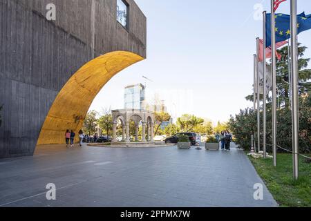 Kapllan Pashes  monument in Tirana, Albania Stock Photo