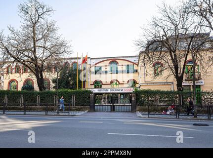 Social Security Institute headquarters in Tirana, Albania Stock Photo