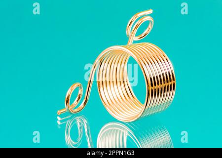 Macro of a norwegian knitting thimble Stock Photo