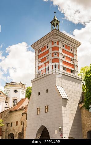 Rotes Tor tower in Augsburg Germany Stock Photo