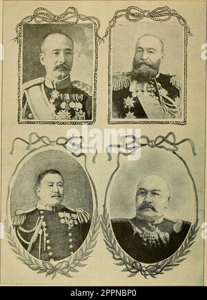 'Official history of the Russian-Japanese war; a vivid panorama of land and naval battles ..' (1904) Stock Photo