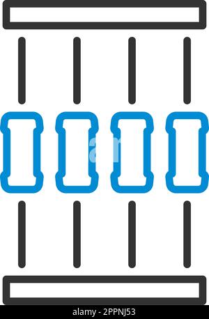 Resistor Tape Icon Stock Vector