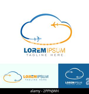 Flying paper plane logo concept design. Symbol graphic template element ...