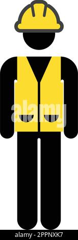 Construction worker icon symbol avatar. vector illustration Stock ...