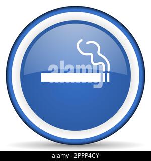 Cigarette icon. Internet button on white background Stock Photo - Alamy