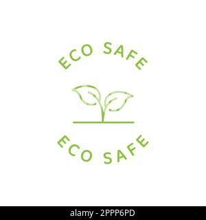 Eco safe vector label Stock Vector