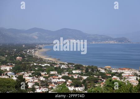 Panoramic view of San Felice Circeo, Italy Stock Photo