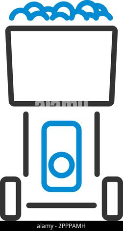 Tennis serve ball machine icon. White background with shadow design ...