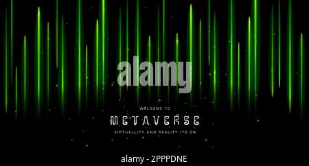 Vertical glowing lines background neon Stock Vector