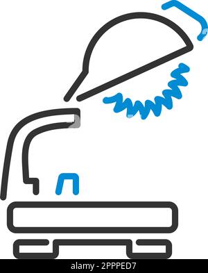 Icon Of Circular End Saw Stock Vector