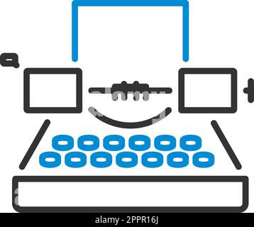 Typewriter Icon Stock Vector