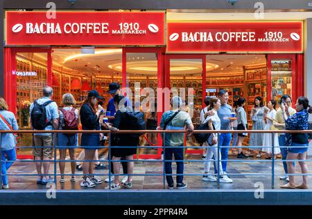 Bacha Coffee store in  The Shoppes at Marina Bay Sands, Singapore Stock Photo