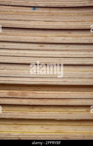 close-up of old discolored paperback books stacked abstract, full frame background textured Stock Photo