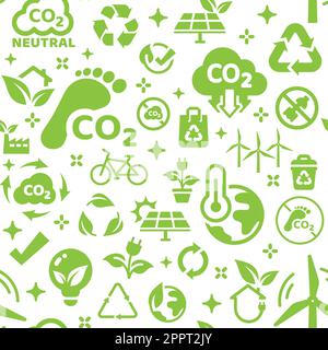 Environment and ecology seamless pattern Stock Vector