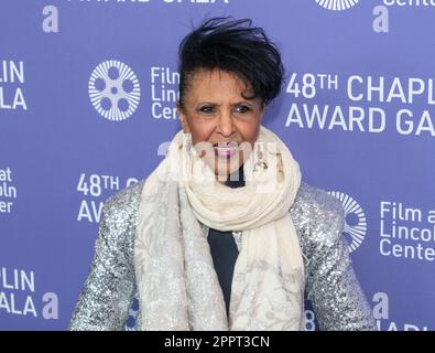 Nona Hendryx attends the 48th Chaplin Award Gala honoring Viola Davis at Alice Tully Hall in New York on April 24, 2023 Stock Photo