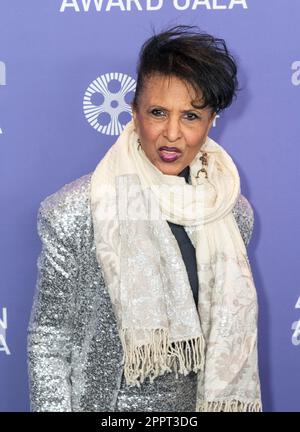 Nona Hendryx attends the 48th Chaplin Award Gala honoring Viola Davis at Alice Tully Hall in New York on April 24, 2023 Stock Photo