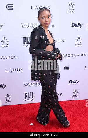 Logan Browning attends Daily Front Row's 7th annual Fashion Los Angeles Awards on April 23, 2023 in Beverly Hills, California. Photo: CraSH/imageSPACE Credit: Imagespace/Alamy Live News Stock Photo