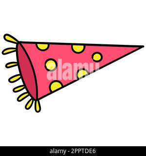 trumpets for party celebrations, doodle icon image Stock Vector