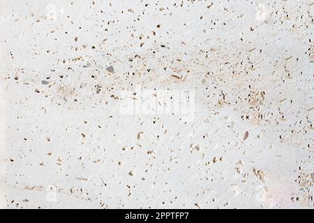 White travertine stone texture, abstract natural material background Stock Photo