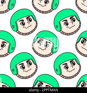 man soldier seamless pattern textile print. repeat pattern background design Stock Vector