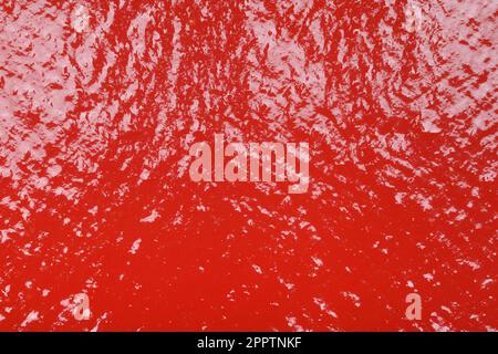 Red tomato sauce ketchup texture background close up Stock Photo