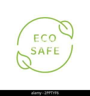 Eco safe vector label Stock Vector