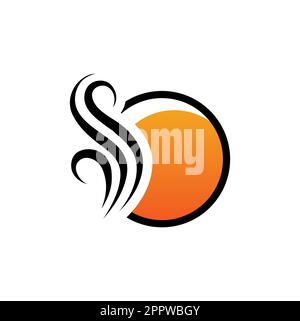 A vector Illustration of Hot Wave Icon in white background Stock Vector ...