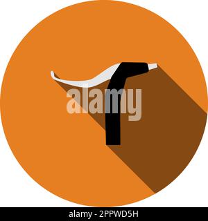 Bike HandleBar Brake Icon Stock Vector