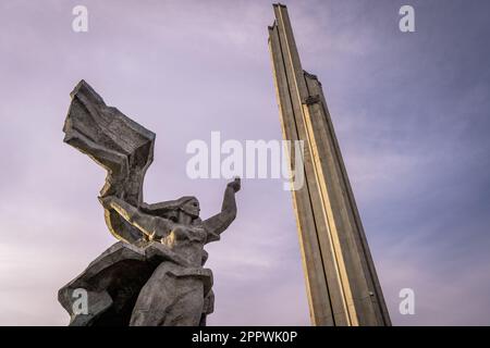 Riga, Latvia - WWII memorial complex dedicated to Soviet soldiers Stock ...