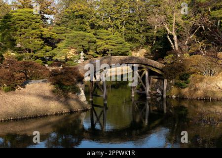 Katsura Imperial Villa built as a princely estate in the 17th century is one of the finest examples of Japanese architecture and garden design. Stock Photo