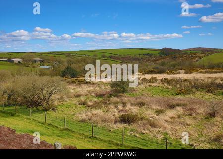 Colliford Lake and Dam, Bodmin Moor Cornwall Stock Photo