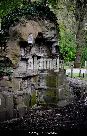 The columbarium at Hedon Road Cemetery, Hull, East Yorkshire England Stock Photo