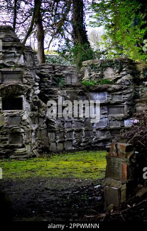 The columbarium at Hedon Road Cemetery, Hull, East Yorkshire England Stock Photo