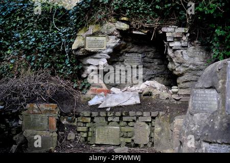 The columbarium at Hedon Road Cemetery, Hull, East Yorkshire England Stock Photo