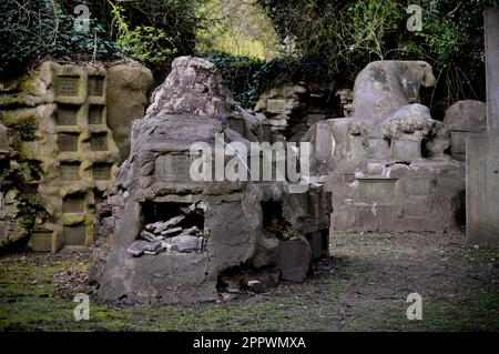 The columbarium at Hedon Road Cemetery, Hull, East Yorkshire England Stock Photo