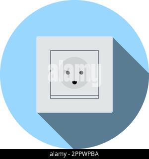 Austria Electrical Socket Icon Stock Vector