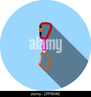 Alpinist Quickdraw Icon Stock Vector