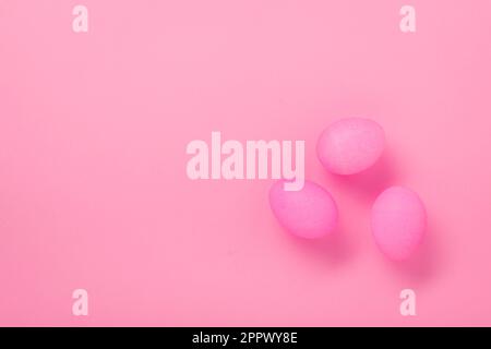 Pink Easter Eggs Stock Photo