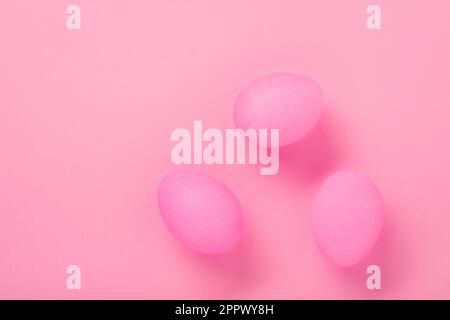 Pink Easter Eggs Stock Photo