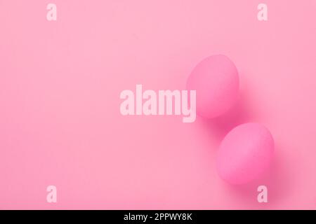 Pink Easter Eggs Stock Photo