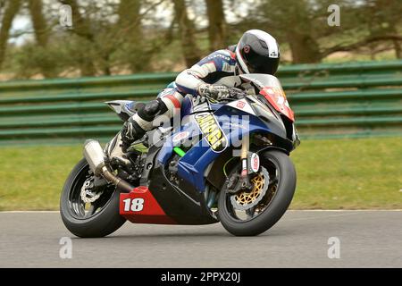British Superbike racing Stock Photo
