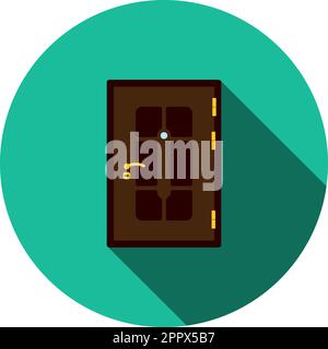 Apartments Door Icon Stock Vector