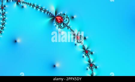 Infinite Mandelbrot Fractal Zoom Colorful Art Render Abstract Mathematic Science Art Stock Photo