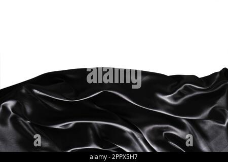 Silk, satin fabric on white background Stock Photo