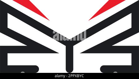 abstract dragonfly or butterfly  icon vector concept design web Stock Vector