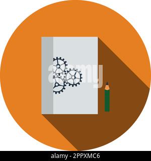 Product Development Icon. Flat Color Design. Vector Illustration Stock ...