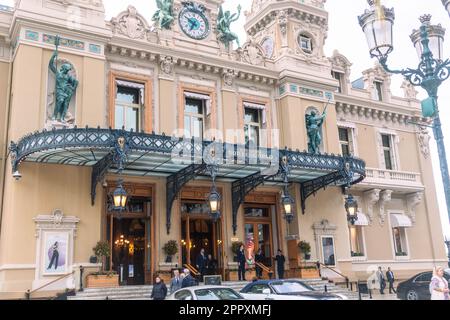 Monte-Carlo, Monaco, April 20th 2023:- A view of the famous Monte-Carlo Casino in The Principality of Monaco Stock Photo