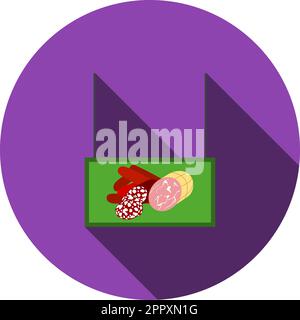 Sausages Market Department Icon Stock Vector